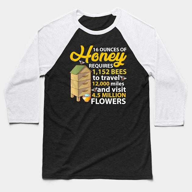 16 Ounces of Honey Requires Baseball T-Shirt by busines_night